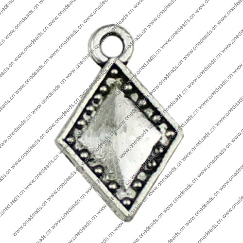 Pendant. Fashion Zinc Alloy jewelry findings.12x18mm. Sold by KG