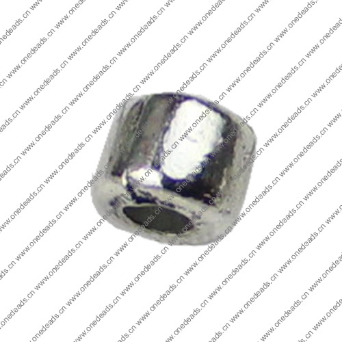 Beads. Fashion Zinc Alloy jewelry findings.5x6mm. Hole size:2mm. Sold by KG 