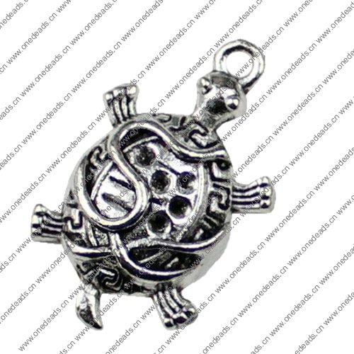 Pendant. Fashion Zinc Alloy jewelry findings.Animal 17x24mm. Sold by KG