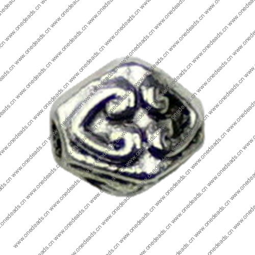 Beads. Fashion Zinc Alloy jewelry findings.7x6mm. Hole size:2mm. Sold by KG 