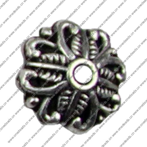 Beads Caps. Fashion Zinc Alloy Jewelry Findings. 10x10mm Hole size:2mm. Sold by Bag