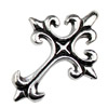 Pendant. Fashion Zinc Alloy jewelry findings.Cross 40x28mm. Sold by KG