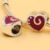 Enamel European Charm Beads Fits European Charm Bracelets & Necklaces For DIY Jewelry 11x11mm Hole:Approx:5mm Sold By Bag
