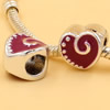 Enamel European Charm Beads Fits European Charm Bracelets & Necklaces For DIY Jewelry 11x11mm Hole:Approx:5mm Sold By Bag