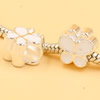 Enamel European Charm Beads Fits European Charm Bracelets & Necklaces For DIY Jewelry 10x10mm Hole:Approx:5mm Sold By Bag