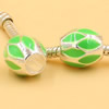 Enamel European Charm Beads Fits European Charm Bracelets & Necklaces For DIY Jewelry 11x10mm Hole:Approx:5mm Sold By Bag
