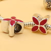Enamel European Charm Beads Fits European Charm Bracelets & Necklaces For DIY Jewelry 10x10mm Hole:Approx:5mm Sold By Bag
