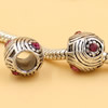 Rhinestone European Charm Beads Fits European Bracelets & Necklaces For DIY Jewelry 10x9mm Hole:Approx:5mm Sold By Bag
