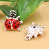 Rhinestone European Charm Beads Fits European Bracelets & Necklaces For DIY Jewelry 12x9mm Hole:Approx:5mm Sold By Bag
