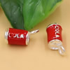  Fashion Enamel Pendants Charm Beads Fits Bracelets & Necklaces For DIY Jewelry Finding 15x8mm  Sold By Bag