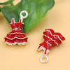  Fashion Enamel Pendants Charm Beads Fits Bracelets & Necklaces For DIY Jewelry Finding 21x14mm Sold By Bag
