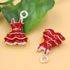  Fashion Enamel Pendants Charm Beads Fits Bracelets & Necklaces For DIY Jewelry Finding 21x14mm Sold By Bag