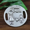 Metal Zinc Alloy "gracias Mama" Connectors Pendant For Bracelet Clasps Beads 26mm Sold By KG
