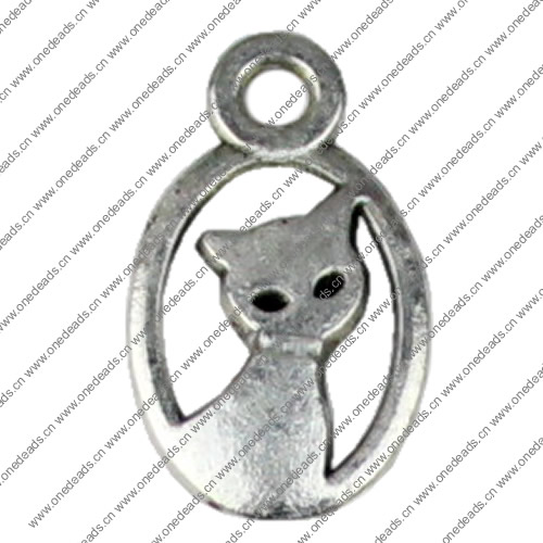 Pendant. Fashion Zinc Alloy jewelry findings.Animal 16x9mm. Sold by KG