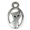 Pendant. Fashion Zinc Alloy jewelry findings.Animal 16x9mm. Sold by KG
