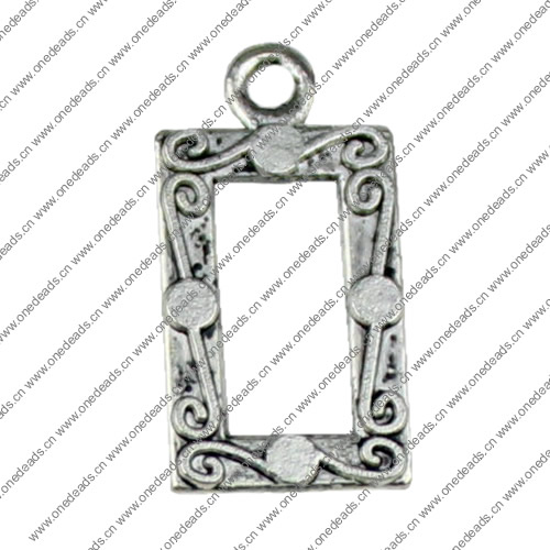 Pendant. Fashion Zinc Alloy jewelry findings. 23x12mm. Sold by KG