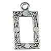 Pendant. Fashion Zinc Alloy jewelry findings. 23x12mm. Sold by KG
