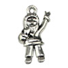 Pendant. Fashion Zinc Alloy jewelry findings.People 24x11mm. Sold by KG