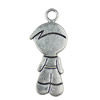 Pendant. Fashion Zinc Alloy jewelry findings.People 40x14mm. Sold by KG
