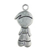 Pendant. Fashion Zinc Alloy jewelry findings.People 40x14mm. Sold by KG