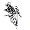Pendant. Fashion Zinc Alloy jewelry findings.Angel 23x16mm. Sold by KG
