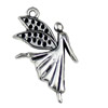 Pendant. Fashion Zinc Alloy jewelry findings.Angel 23x16mm. Sold by KG