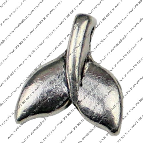 Pendant. Fashion Zinc Alloy jewelry findings.Leaf 17x15mm. Sold by KG