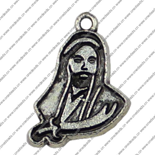 Pendant. Fashion Zinc Alloy jewelry findings.People 19x13mm. Sold by KG