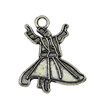 Pendant. Fashion Zinc Alloy jewelry findings.People 20x16mm. Sold by KG
