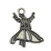 Pendant. Fashion Zinc Alloy jewelry findings.People 20x16mm. Sold by KG