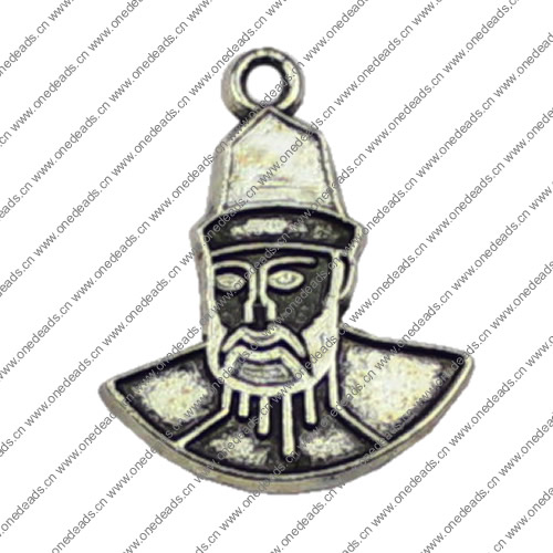 Pendant. Fashion Zinc Alloy jewelry findings.19x15mm. Sold by KG