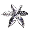 Pendant. Fashion Zinc Alloy jewelry findings.Leaf 25x27mm. Sold by KG
