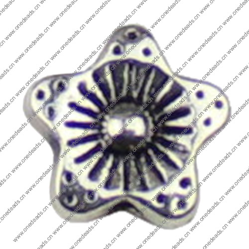 Beads. Fashion Zinc Alloy jewelry findings. 9x9mm. Hole size:1mm. Sold by KG