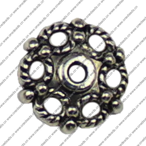Beads Caps. Fashion Zinc Alloy Jewelry Findings. 11x11mm Hole size:2mm. Sold by KG