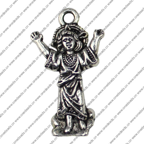 Pendant. Fashion Zinc Alloy jewelry findings. 30x17mm. Sold by KG