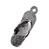 Pendant. Fashion Zinc Alloy jewelry findings.Shoes 22x8.5mm. Sold by KG
