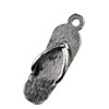 Pendant. Fashion Zinc Alloy jewelry findings.Shoes 22x8.5mm. Sold by KG