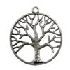 Pendant. Fashion Zinc Alloy jewelry findings.Tree 36x33mm. Sold by KG