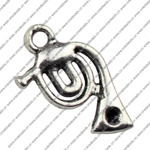 Pendant. Fashion Zinc Alloy jewelry findings. 21x13mm. Sold by KG