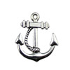 Pendant. Fashion Zinc Alloy jewelry findings. Anchor 19x22mm. Sold by KG