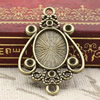 Zinc Alloy Cabochon Settings. Fashion Jewelry Findings. 33x21.5mm Inner dia 10x14mm. Sold by PC
