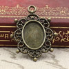 Zinc Alloy Cabochon Settings. Fashion Jewelry Findings. 29.5x23mm Inner dia 10x14mm. Sold by PC
