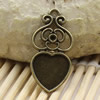 Zinc Alloy Cabochon Settings. Fashion Jewelry Findings. 29x14mm Inner dia 11.5x11.5mm. Sold by PC
