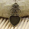 Zinc Alloy Cabochon Settings. Fashion Jewelry Findings. 29x14mm Inner dia 11.5x11.5mm. Sold by PC