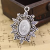 Zinc Alloy Cabochon Settings. Fashion Jewelry Findings. 42x23.5mm Inner dia 18x13mm. Sold by KG
