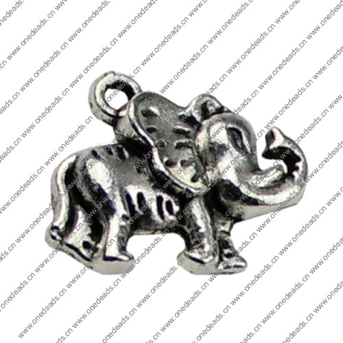 Pendant. Fashion Zinc Alloy jewelry findings. Animal 20x16mm. Sold by KG