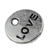 Pendant. Fashion Zinc Alloy jewelry findings.9x9mm. Sold by KG