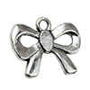 Pendant. Fashion Zinc Alloy jewelry findings.Bowknot 16x19mm. Sold by KG
