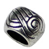 Europenan style Beads. Fashion jewelry findings. 10x7mm, Hole size:6.5mm. Sold by Bag 