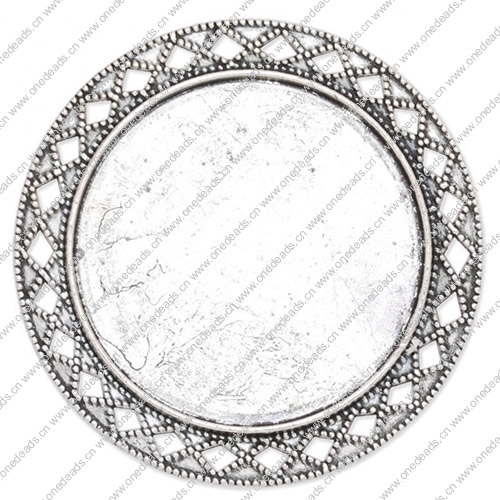 Zinc Alloy Brooch Cabochon Settings. Fashion Jewelry Findings.47mm Inner dia 35mm. Sold by PC